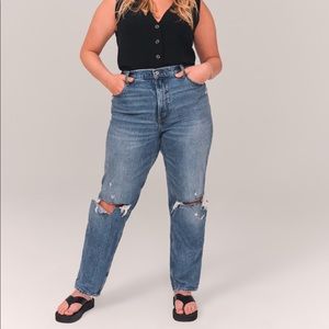 Abercrombie ultra high rise 90s straight jeans